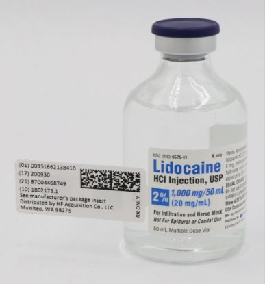 Picture of LIDOCAINE HCL 2% VIAL 50 ML