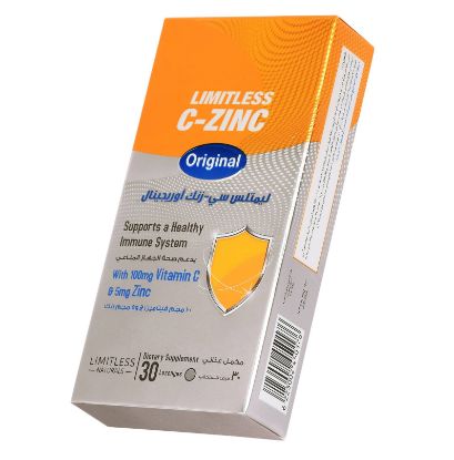 Picture of LIMITLESS C-ZINC ORIGINAL 30 LOZENGES