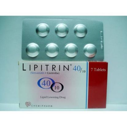 Picture of LIPITRIN 10/40 MG 7 TAB