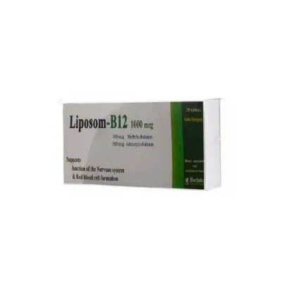 Picture of LIPOSOM-B12 1000 MCG 20 SUBLINGUAL TAB