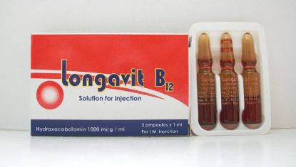 Picture of LONGAVIT B12 1MG/ML 3 AMP FOR IM INJ.