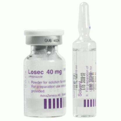 Picture of LOSEC 40MG/ML PWD. FOR I.V. INF. VIAL