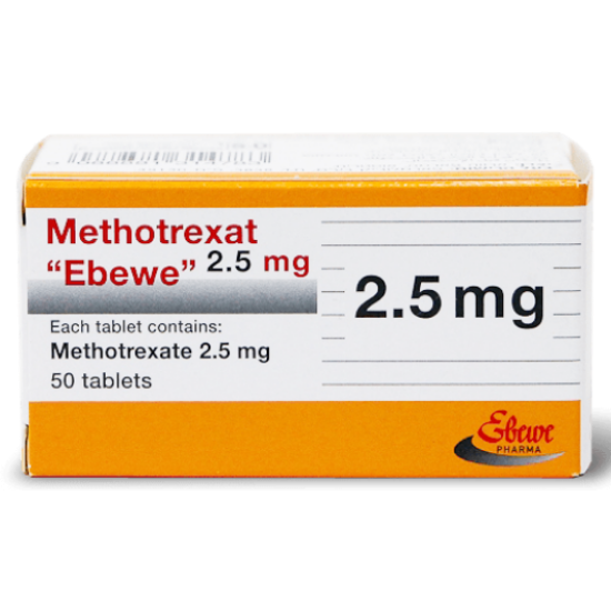 Picture of METHOTREXATE-EBEWE 2.5MG 50 TAB