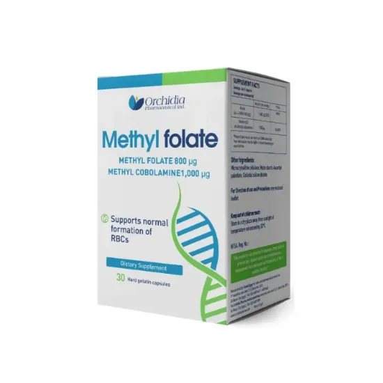 Picture of METHYL FOLATE (ORCHIDIA) 30 CAP