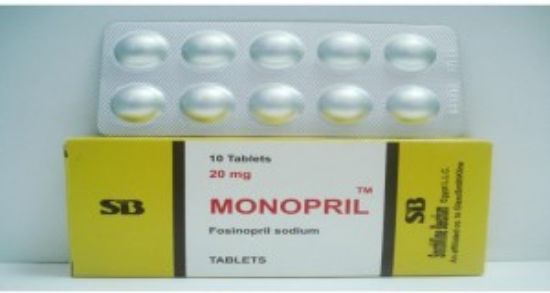 Picture of MONOPRIL 20MG 10 TAB