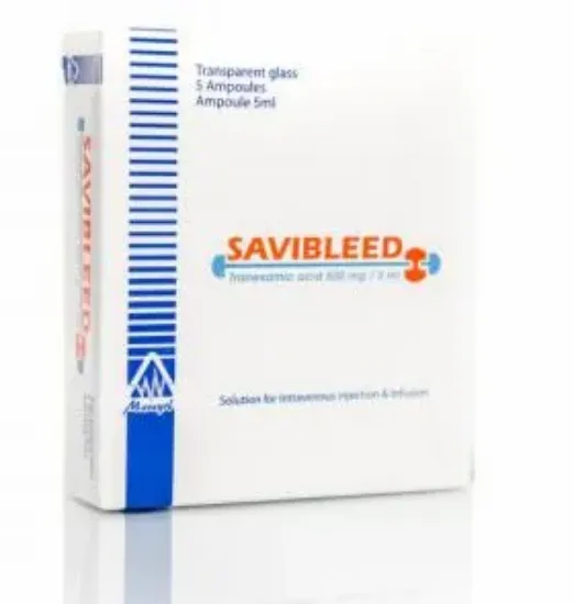 Picture of SAVIBLEED 500MG/5ML 5 AMP