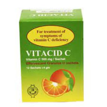 Picture of VITACID C 500MG  12 EFF. GRAN. IN SACHETS