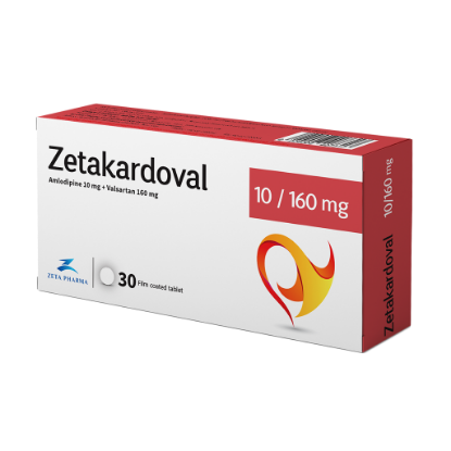 Picture of ZETAKARDOVAL 10/160MG 30 F.C. TAB