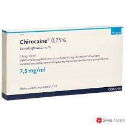 Picture of CHIROCAINE 7.5 MG/ML 10 AMP