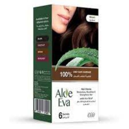 Picture of Aloe Eva Hair Henna Brown 6 Sachet 10 Gram