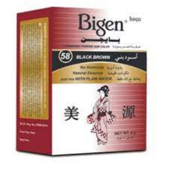 Picture of BIGEN 58 HAIR DYE - BLACK BROWN