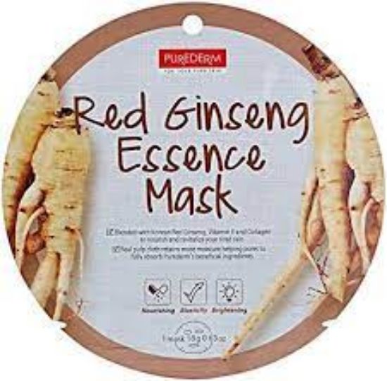 Picture of PUREDERM RED GINSENG ESSENCE SHEET MASK - 1 PIECE