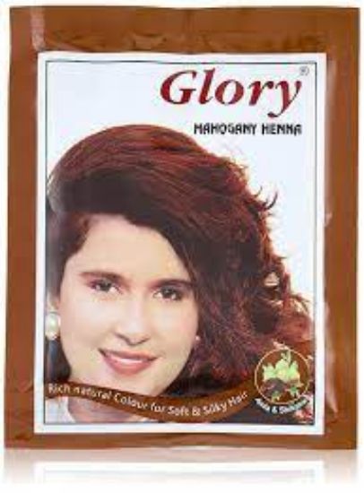 Picture of Glory Henna With Shikaki And Amla 10 Gm Burgundy 6 Bags