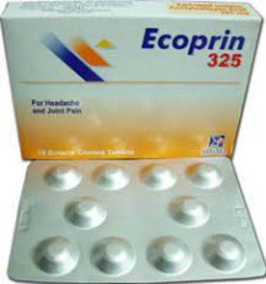 Picture of ECOPRIN 325MG 10 ENTERIC COATED TAB