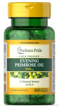 Picture of Puritan's Pride Evening Primrose Oil 500 mg - 100 Softgels