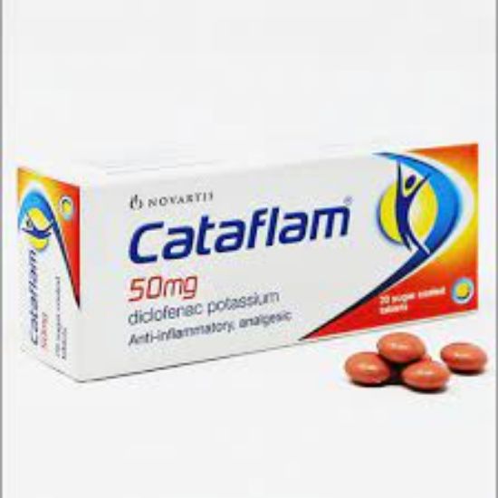 Picture of CATAFLAM 50 MG 20 SUGAR C.TABS.