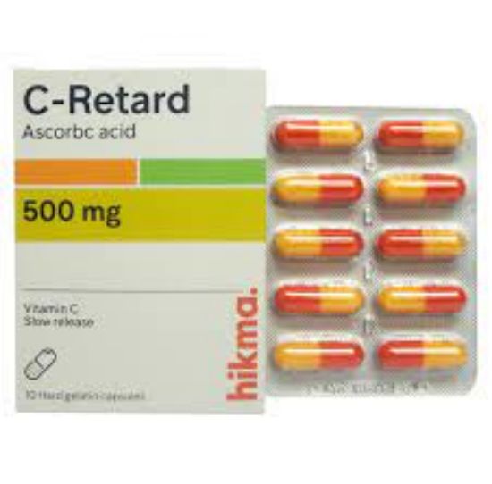 Picture of C-RETARD 500MG 10 CAPS.