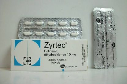 Picture of ZYRTEC 10 MG 20 TAB.