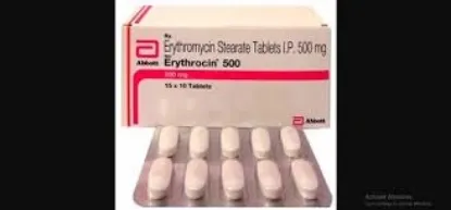 Picture of ERYTHROCIN 500 MG 12 TAB