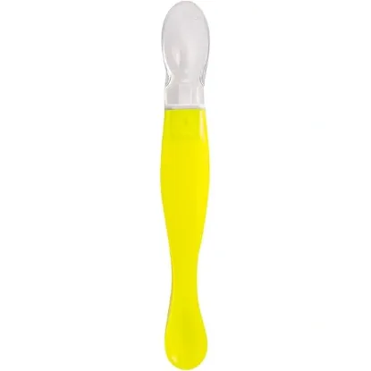 Picture of NICE BABY YELLOW SILICONE SPOON