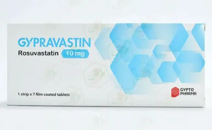 Picture of GYPRAVASTIN 10 MG 28 F.C. TABS.
