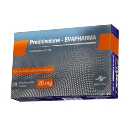 Picture of PREDNISOLONE 20MG EVAPHARMA 20 ORODISPERSIBLE TAB