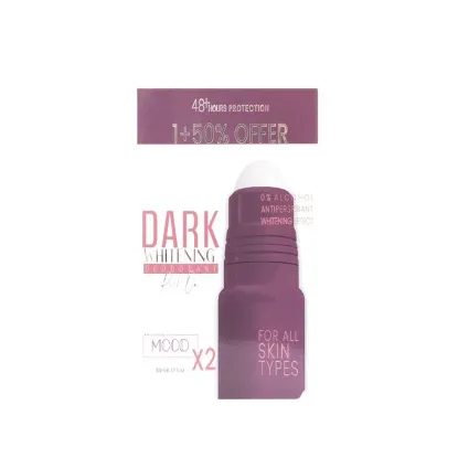 Picture of MOOD DARK WHITENING DEODORANT ROLL ON OFFER 1+50% 50ML