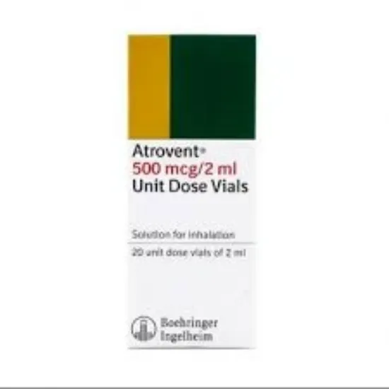 Picture of ATROVENT 500 MCG/2ML 20 UNIT DOSE VIAL.