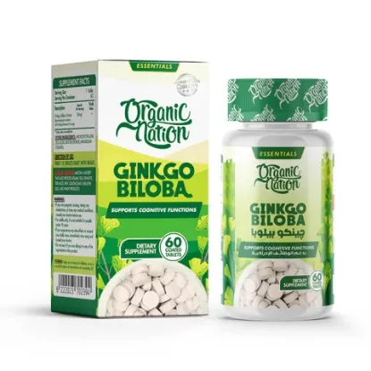 Picture of ORGANIC NATION GINKGO BILOBA 60 TABLETS