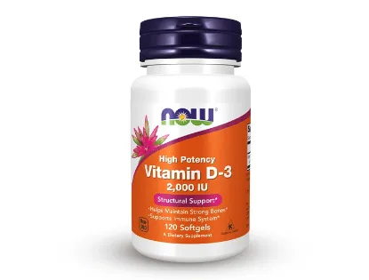 Picture of NOW VITAMIN D-3 2000 IU 120 SOFTGELS