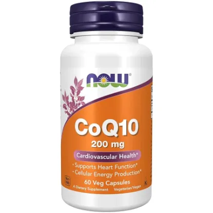 Picture of NOW COQ10 200MG 60 VEG CAPSULES