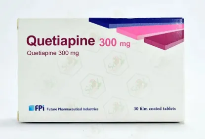 Picture of QUETIAPINE -00 MG 30TABLETS